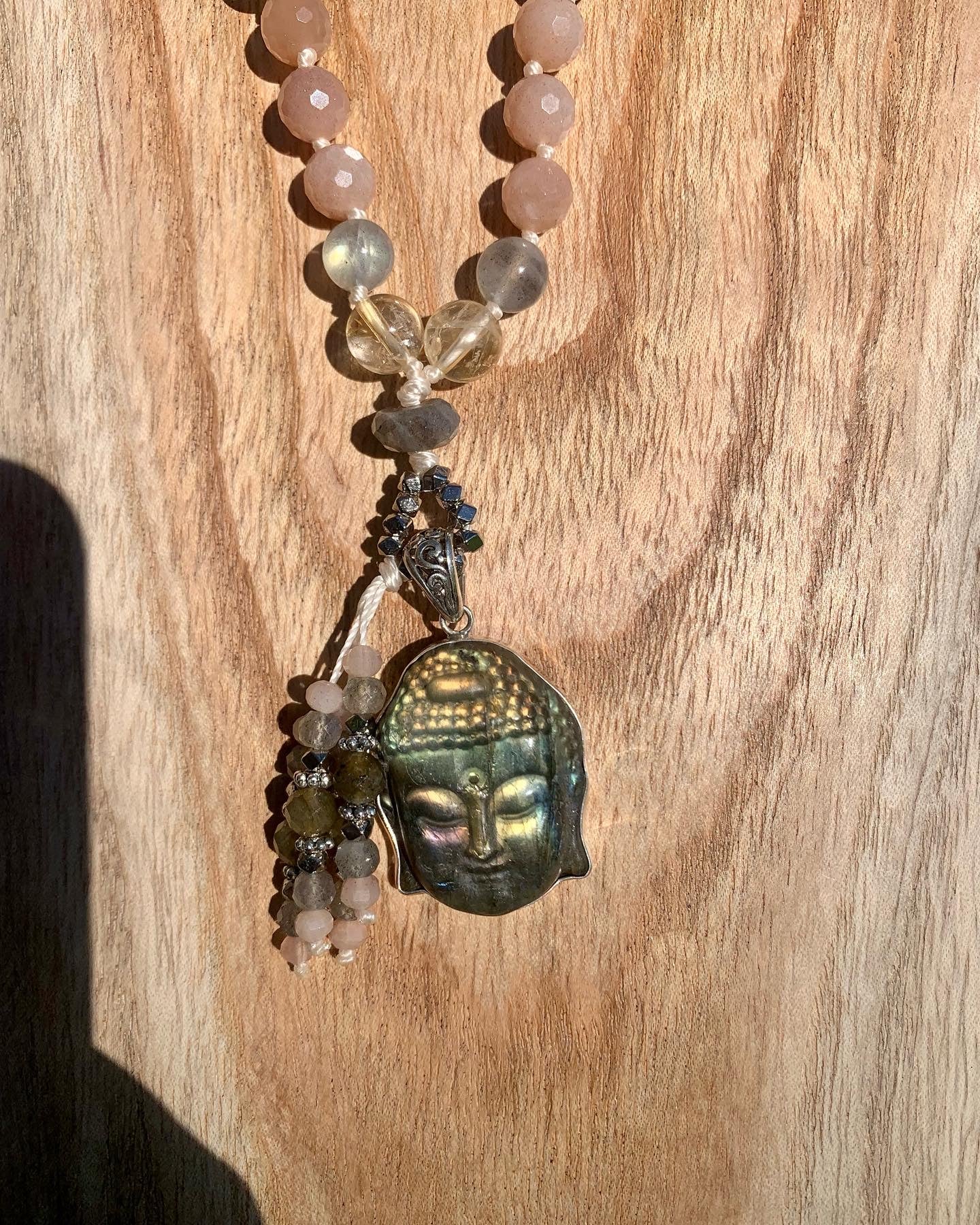 Moonstone Labradorite mala