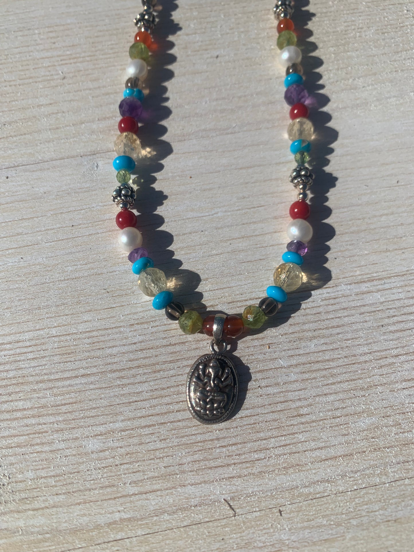 Rainbow Ganesh Necklace