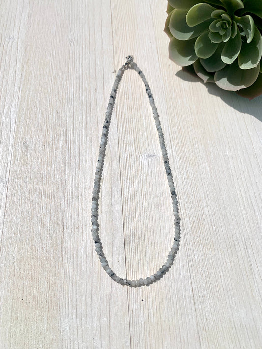 Rainbow Moonstone Choker