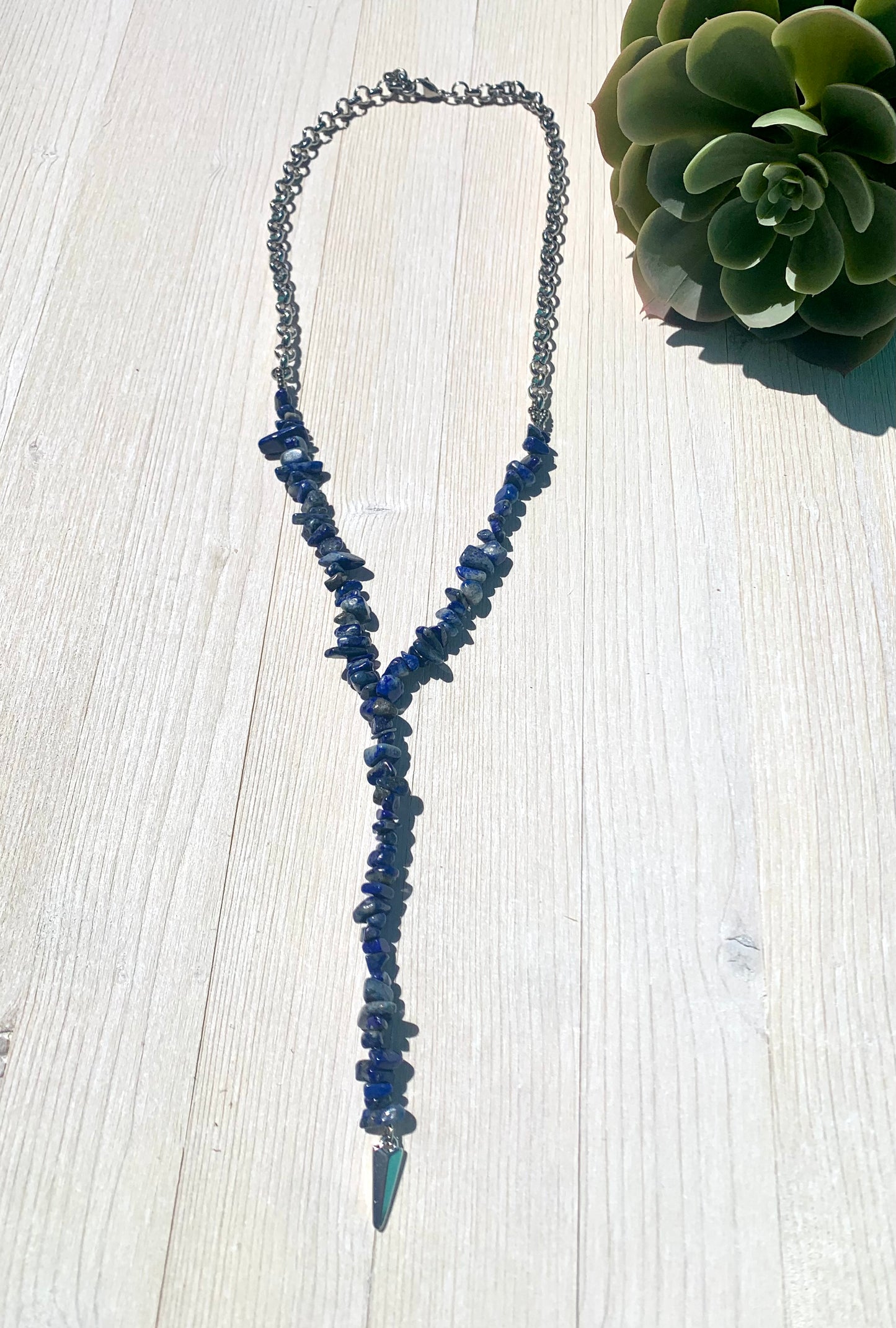 Lapis Lariat Necklace