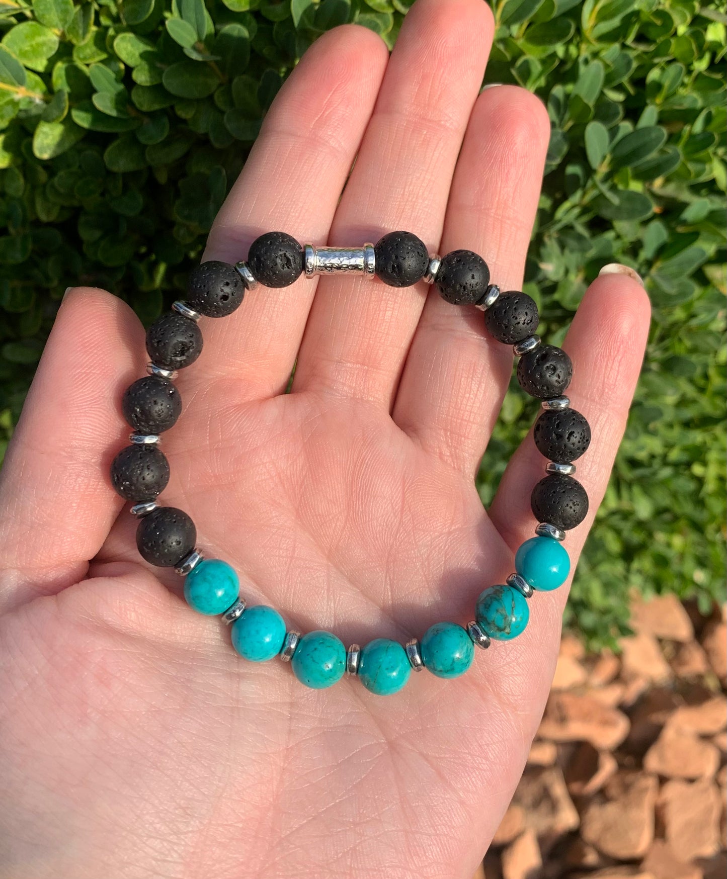 Men’s Turquoise and Onyx Bracelet