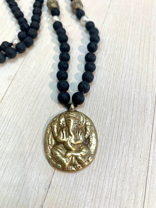 Gold Elephant Mala