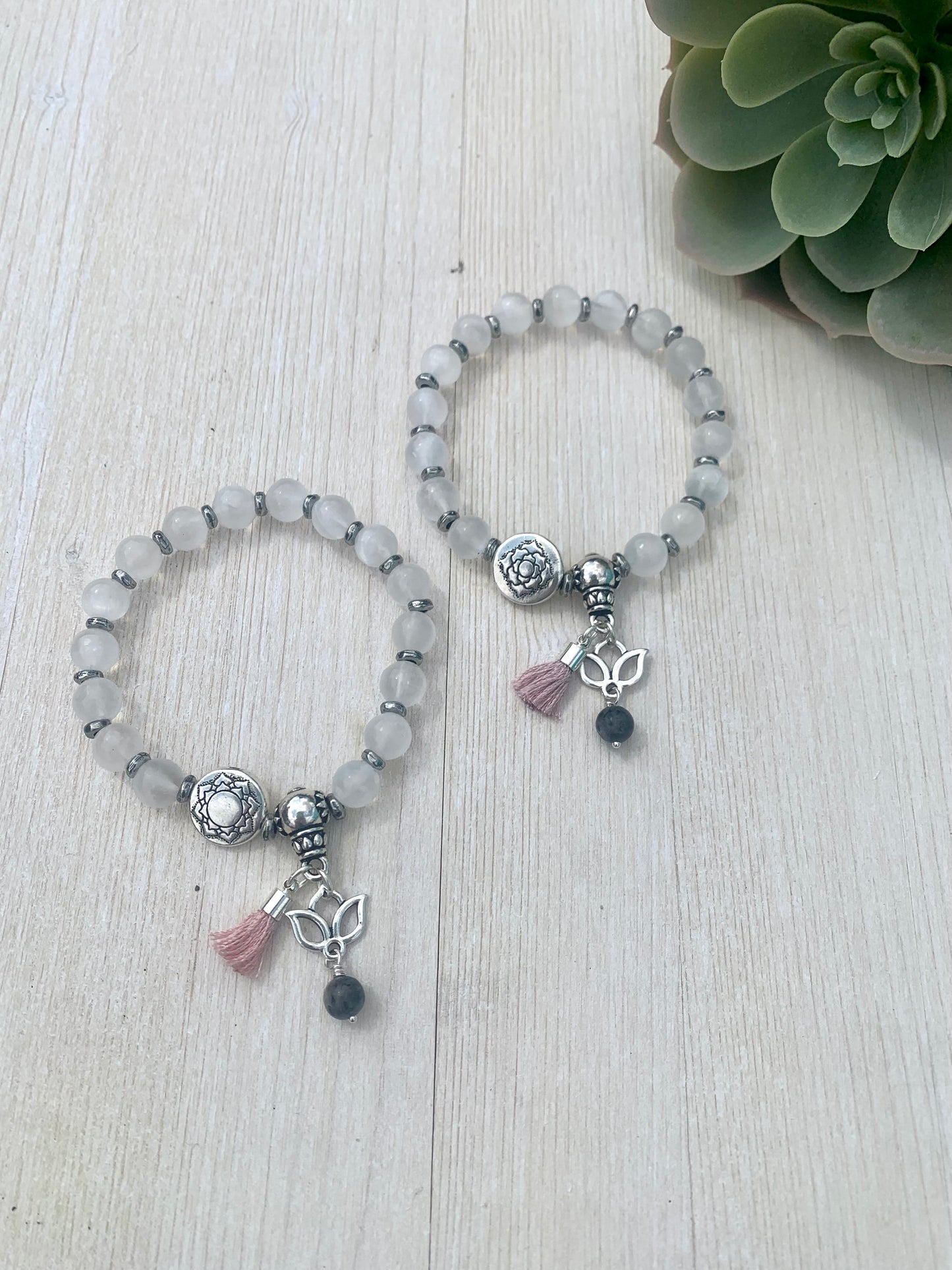 Selenite bracelet