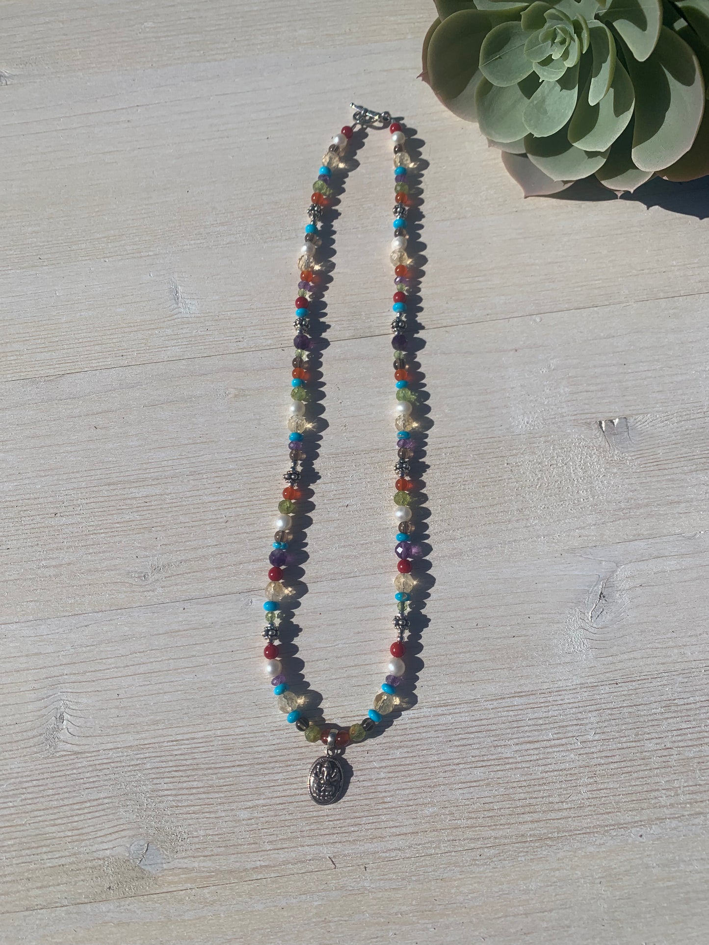 Rainbow Ganesh Necklace