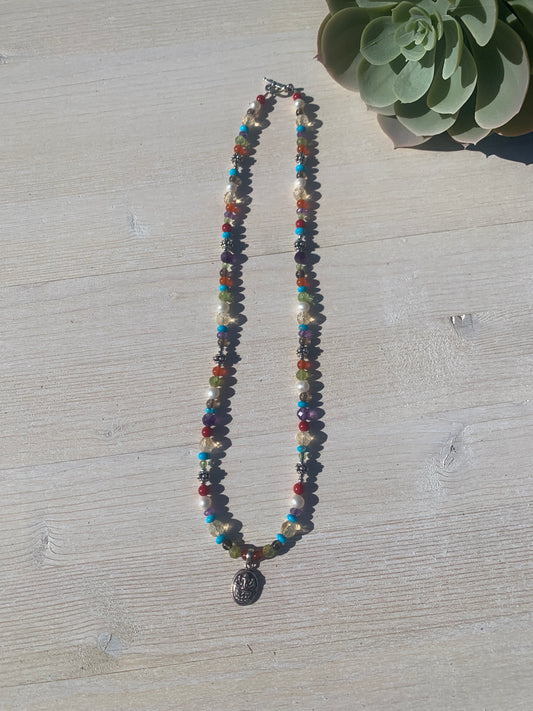 Rainbow Ganesh Necklace